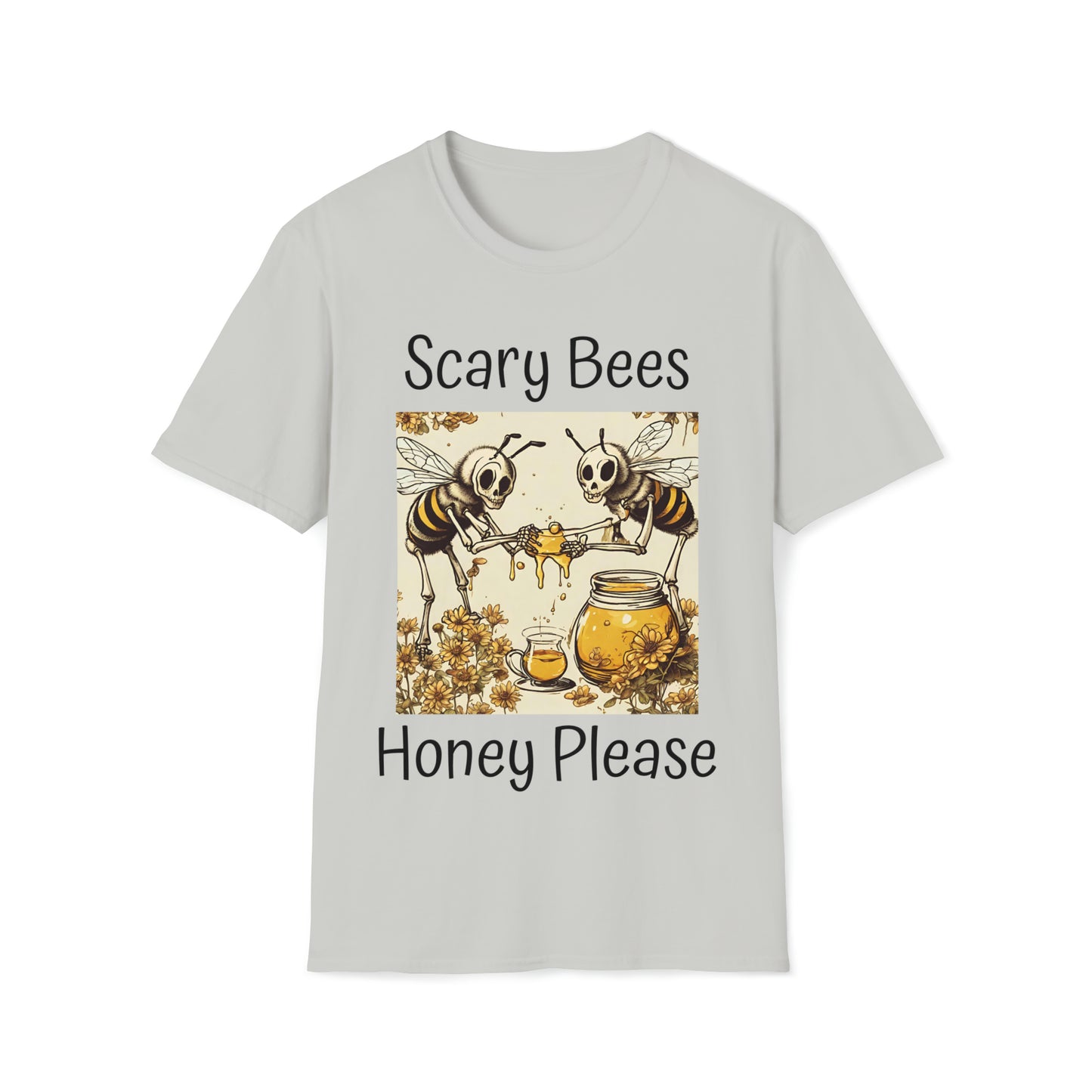 Scary Bees Honey Please Softstyle T-Shirt