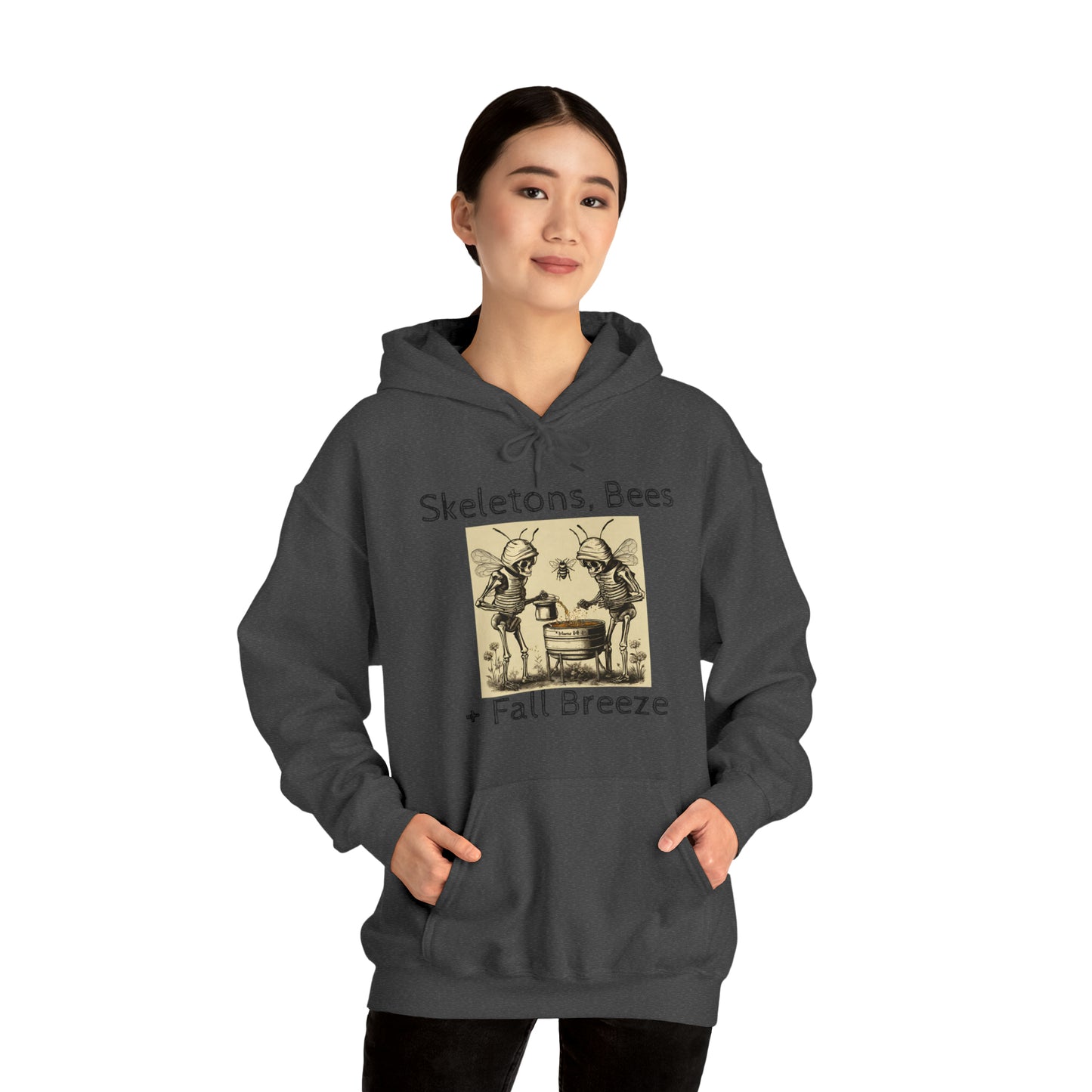 Skeletons, Bees + Fall Breeze Unisex Heavy Blend™ Hooded Sweatshirt