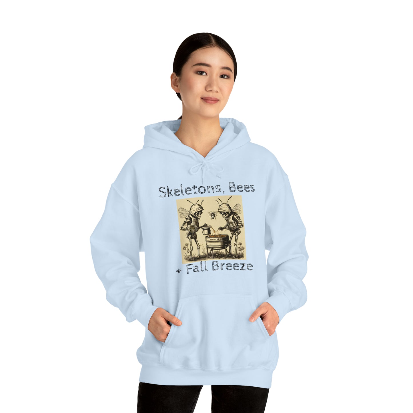 Skeletons, Bees + Fall Breeze Unisex Heavy Blend™ Hooded Sweatshirt