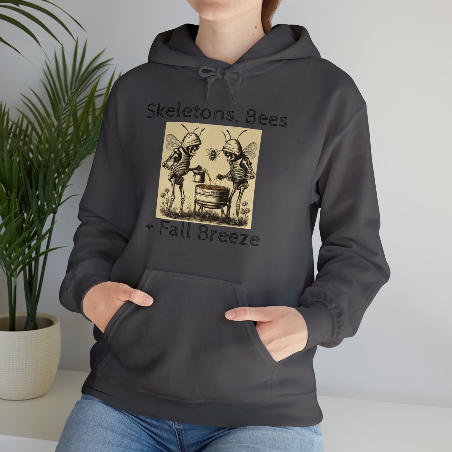 Skeletons, Bees + Fall Breeze Unisex Heavy Blend™ Hooded Sweatshirt