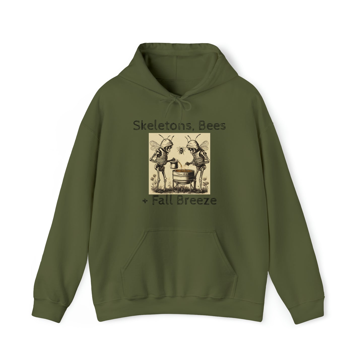 Skeletons, Bees + Fall Breeze Unisex Heavy Blend™ Hooded Sweatshirt
