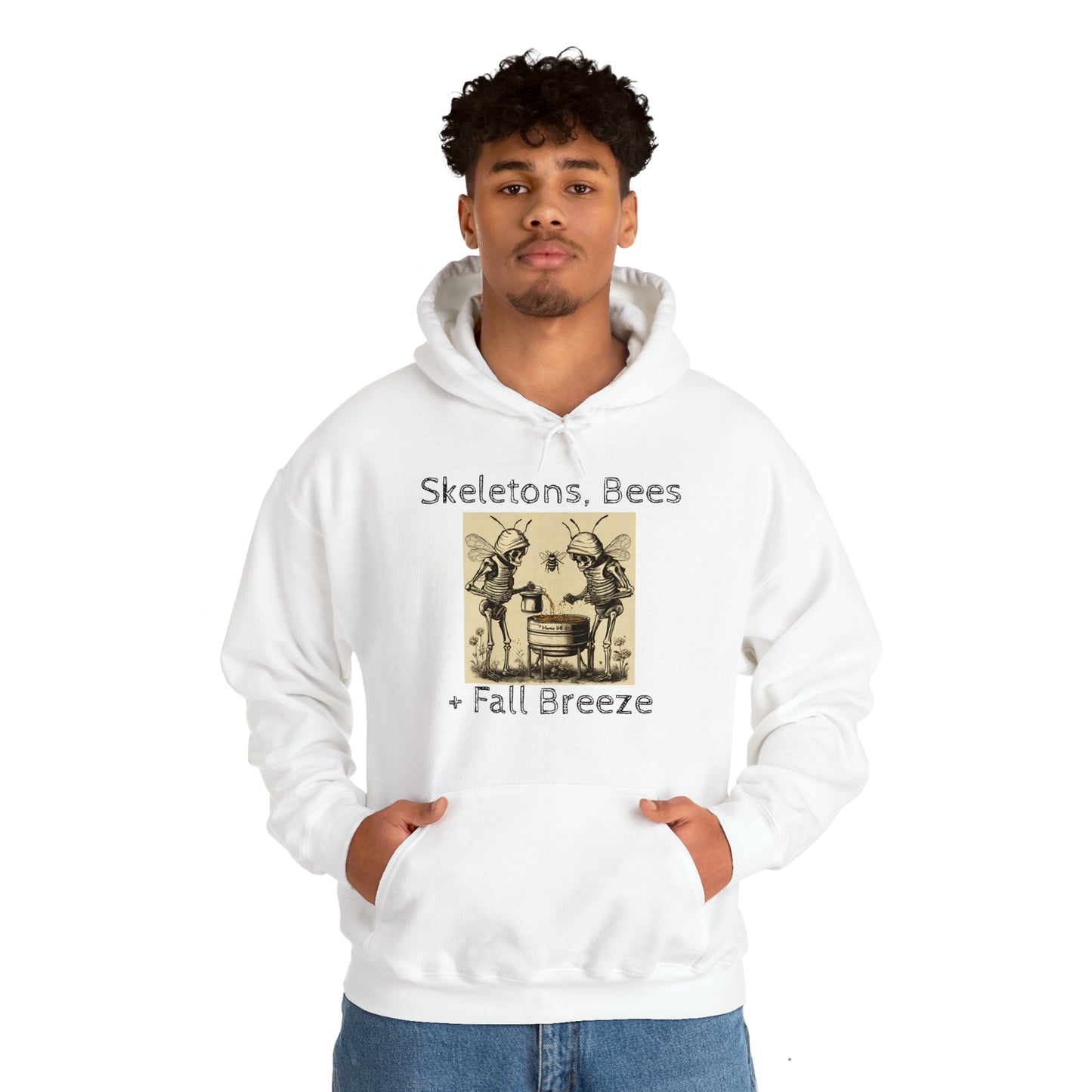 Skeletons, Bees + Fall Breeze Unisex Heavy Blend™ Hooded Sweatshirt