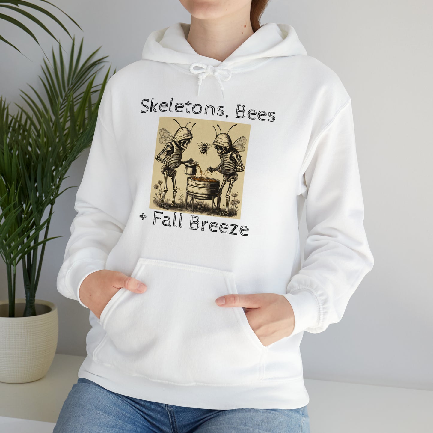 Skeletons, Bees + Fall Breeze Unisex Heavy Blend™ Hooded Sweatshirt