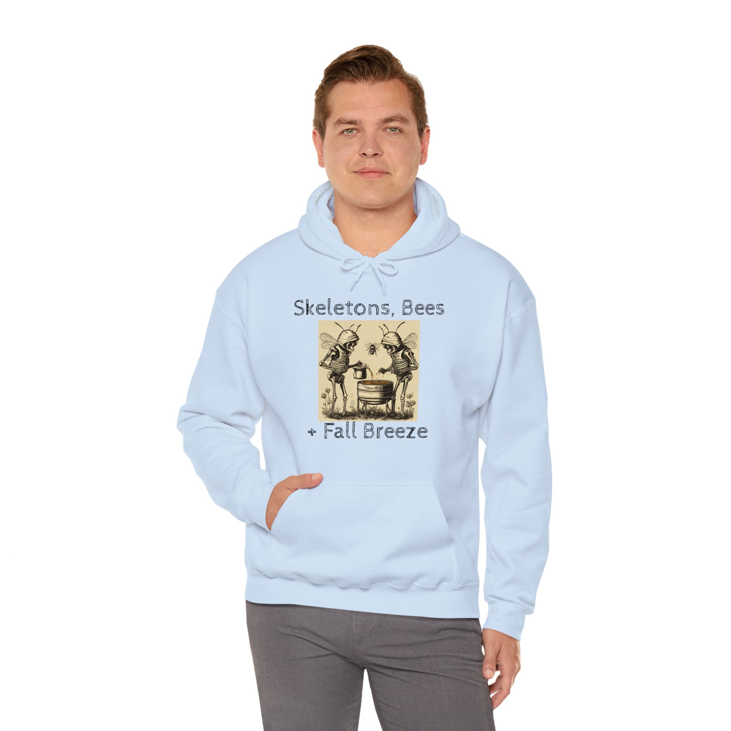 Skeletons, Bees + Fall Breeze Unisex Heavy Blend™ Hooded Sweatshirt