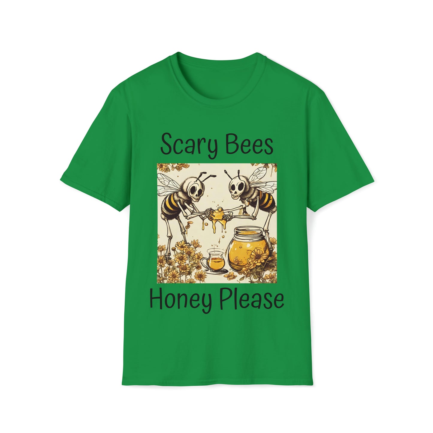 Scary Bees Honey Please Softstyle T-Shirt