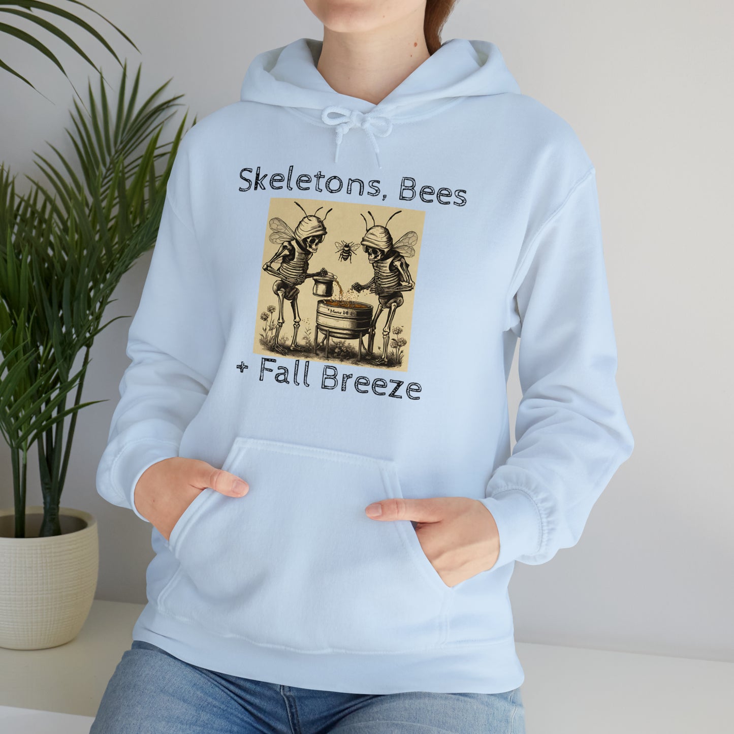 Skeletons, Bees + Fall Breeze Unisex Heavy Blend™ Hooded Sweatshirt