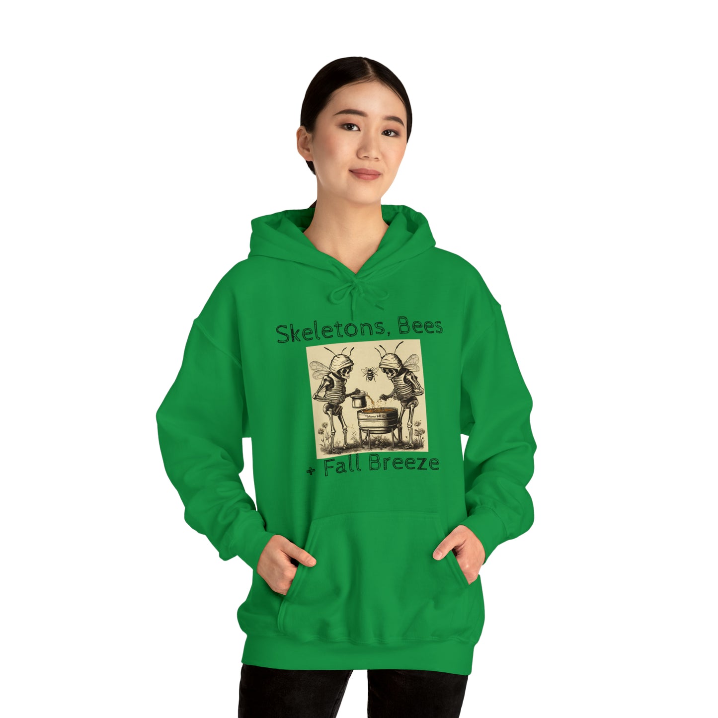 Skeletons, Bees + Fall Breeze Unisex Heavy Blend™ Hooded Sweatshirt