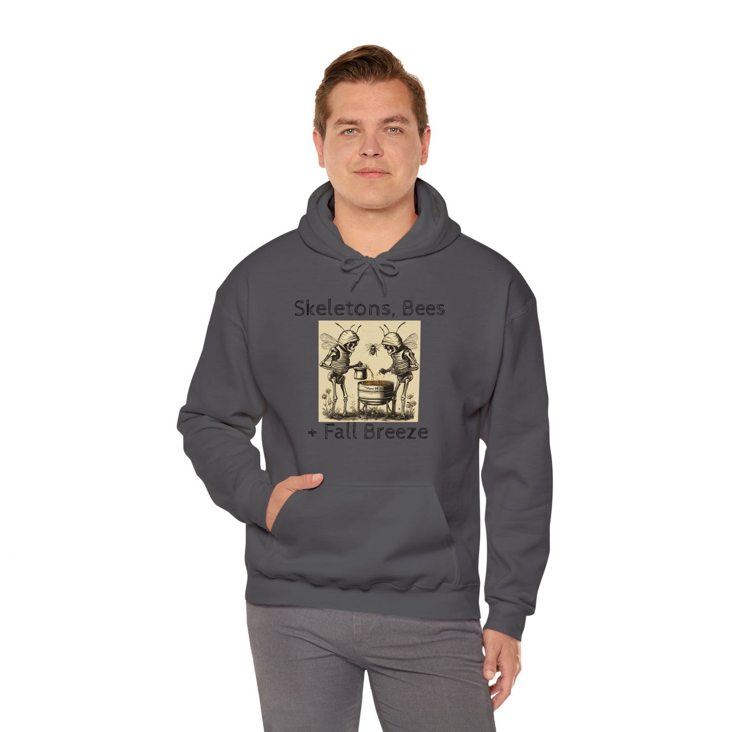 Skeletons, Bees + Fall Breeze Unisex Heavy Blend™ Hooded Sweatshirt