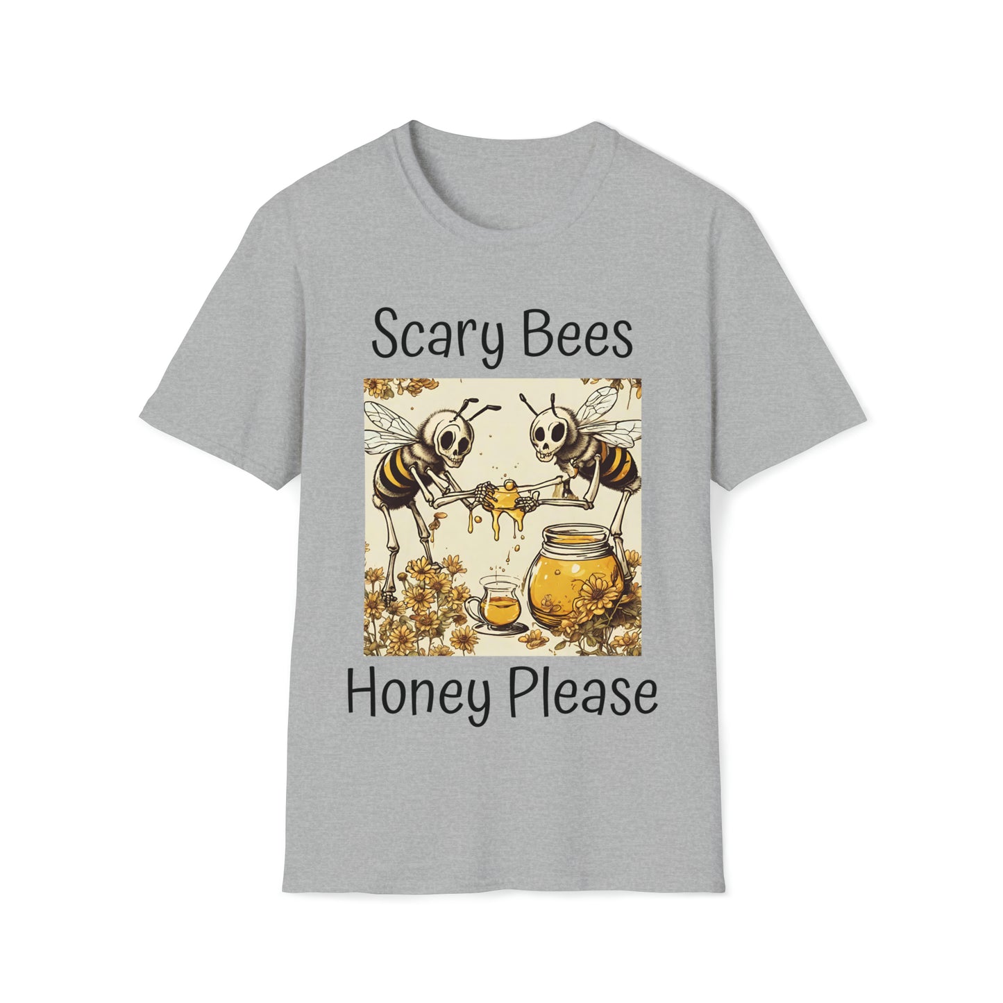 Scary Bees Honey Please Softstyle T-Shirt