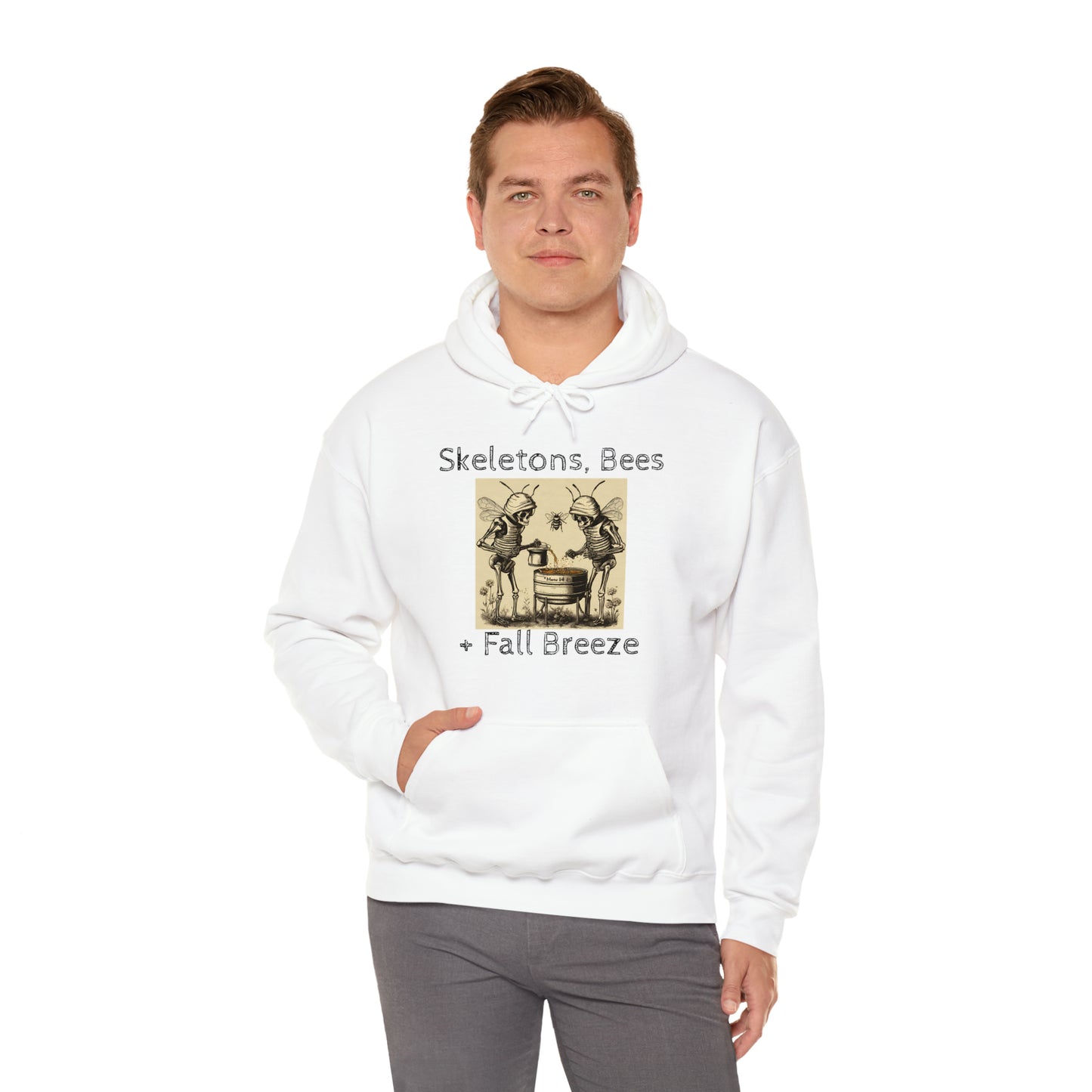 Skeletons, Bees + Fall Breeze Unisex Heavy Blend™ Hooded Sweatshirt