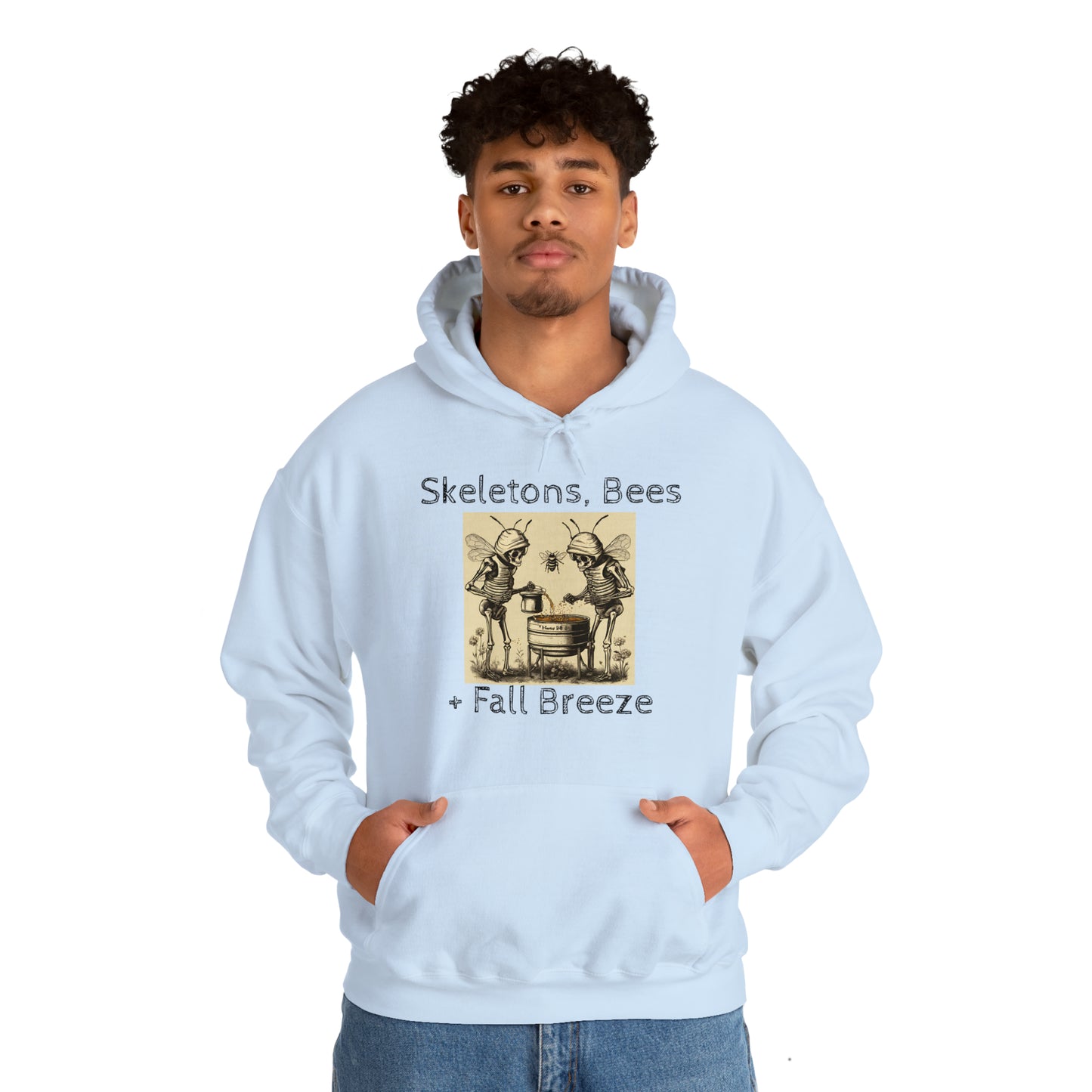 Skeletons, Bees + Fall Breeze Unisex Heavy Blend™ Hooded Sweatshirt