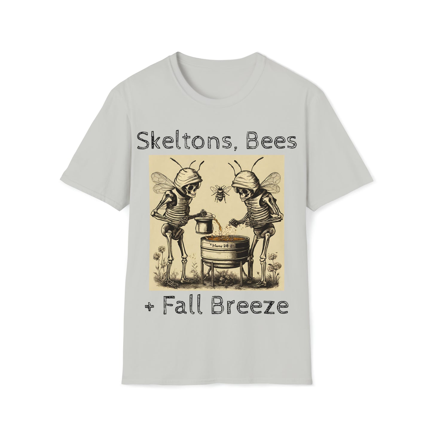 Skeletons, Bees + Fall Breeze Unisex Softstyle T-Shirt