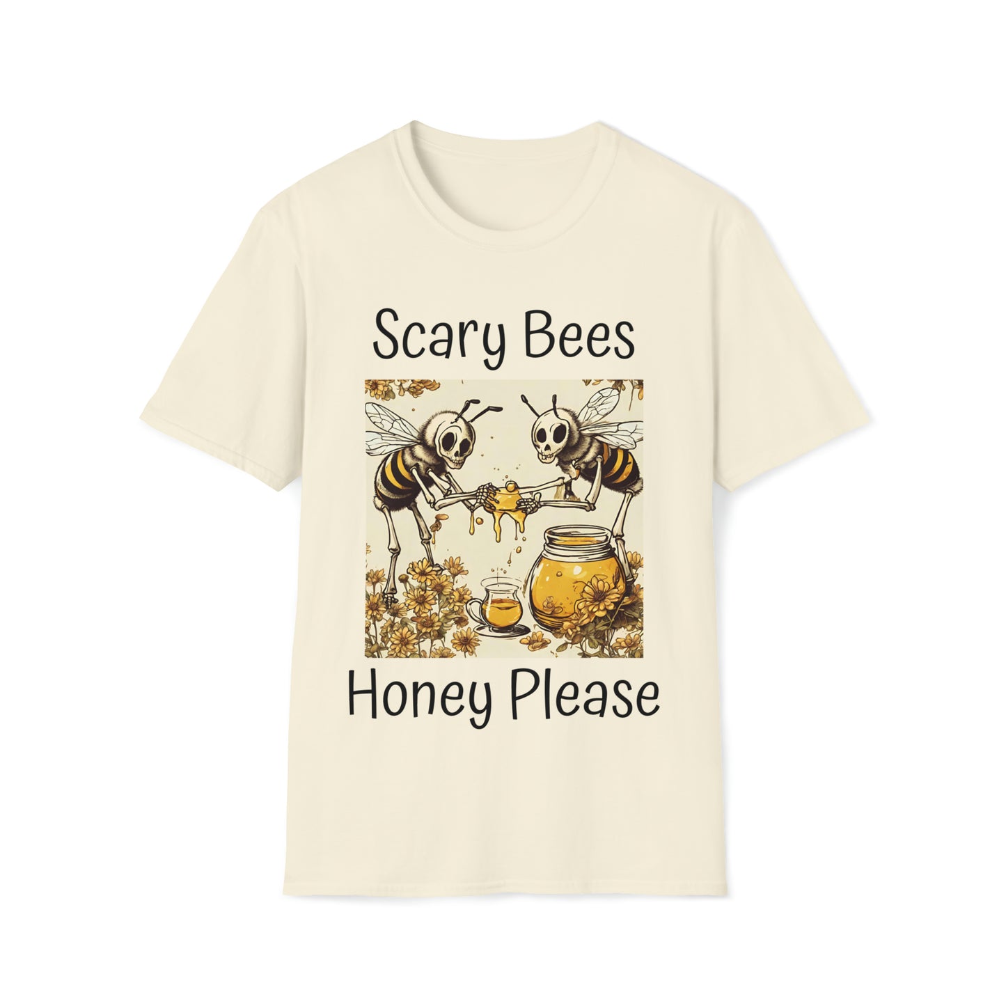 Scary Bees Honey Please Softstyle T-Shirt