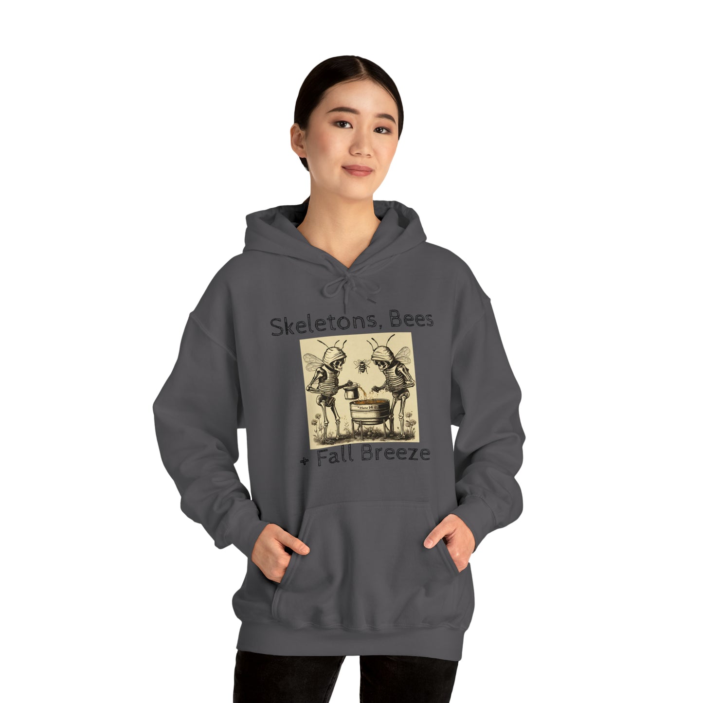 Skeletons, Bees + Fall Breeze Unisex Heavy Blend™ Hooded Sweatshirt