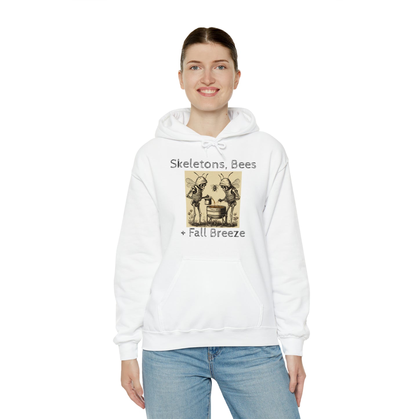Skeletons, Bees + Fall Breeze Unisex Heavy Blend™ Hooded Sweatshirt