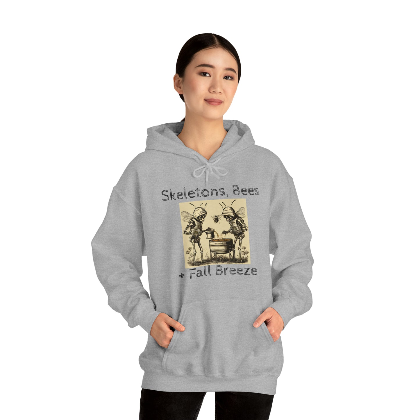 Skeletons, Bees + Fall Breeze Unisex Heavy Blend™ Hooded Sweatshirt