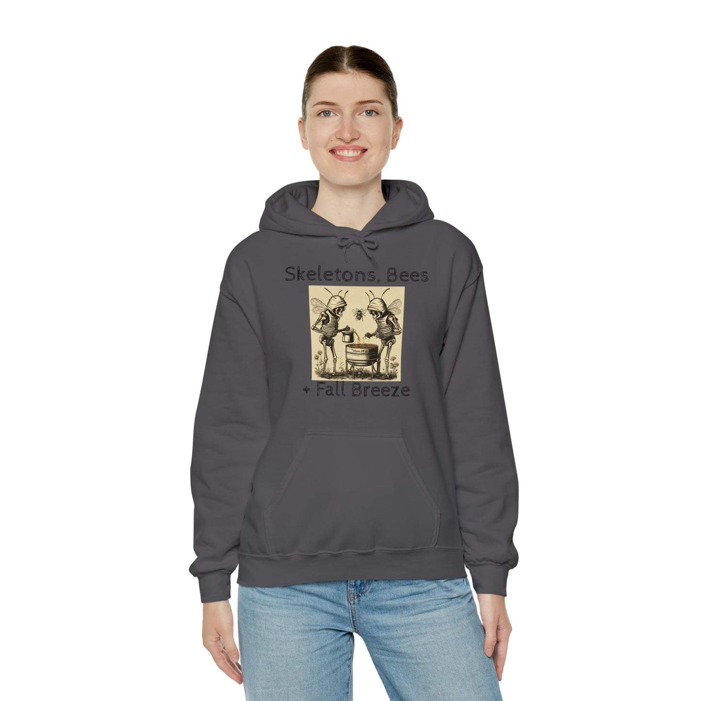 Skeletons, Bees + Fall Breeze Unisex Heavy Blend™ Hooded Sweatshirt